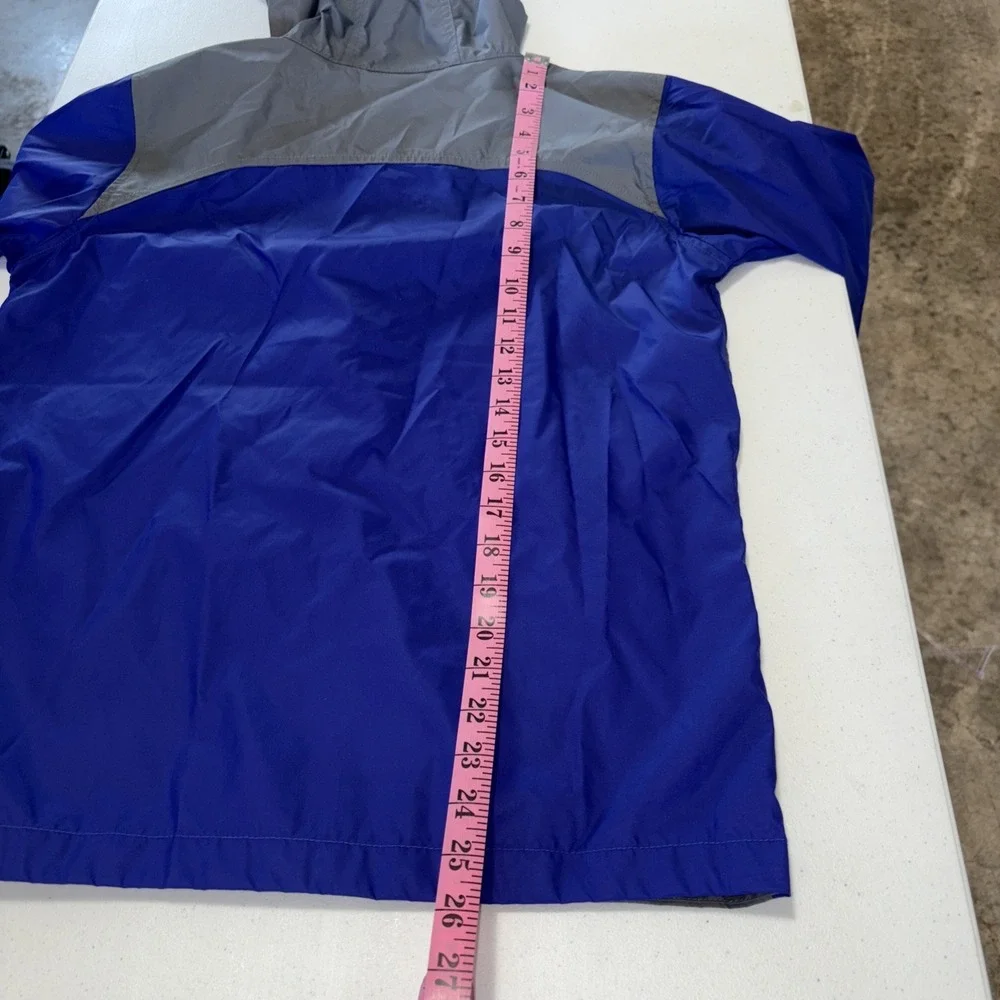 Columbia Kids Windbreaker L Purple Full Zip Gray‎ Pockets
